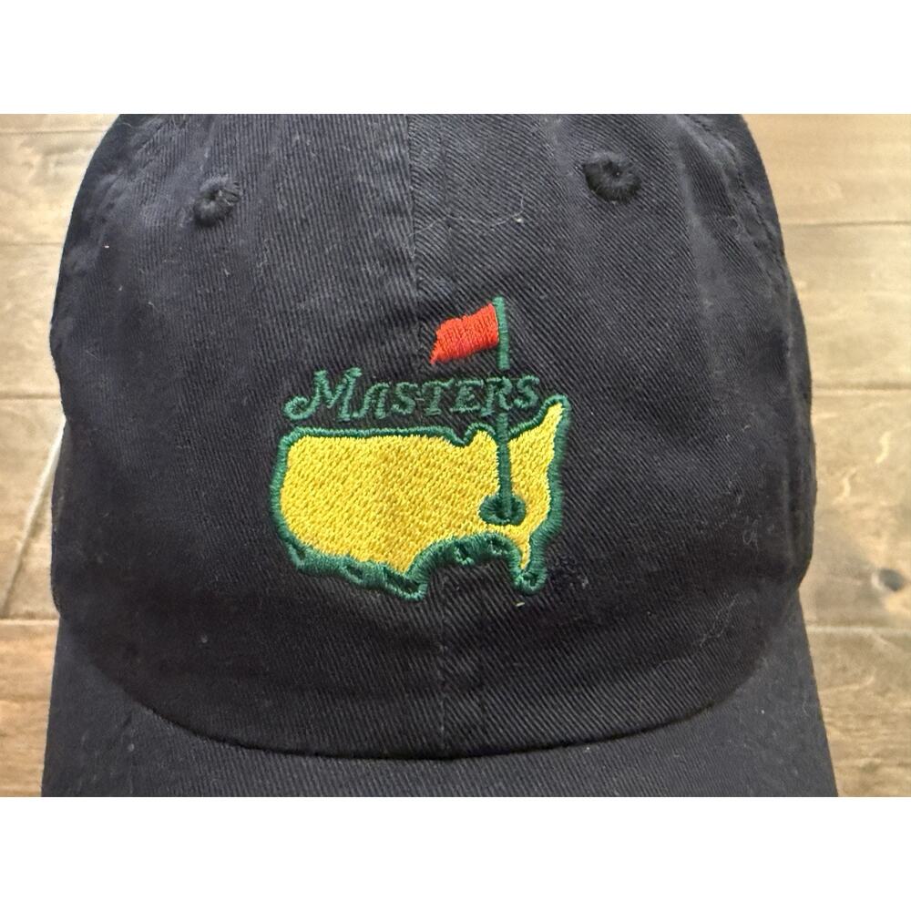 American Needle Mens Navy Masters Embroidered Golf Adjustable Strapback Hat Cap - Picture 3 of 8